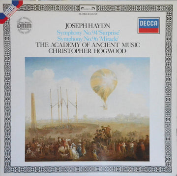 Joseph Haydn / The Academy Of Ancient Music, Christopher Hogwood : Symphony No. 94 'Surprise' / Symphony No. 96 'Miracle' (LP, Album)
