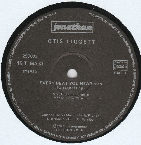 Otis Liggett : Every Breath You Take (12", Maxi)