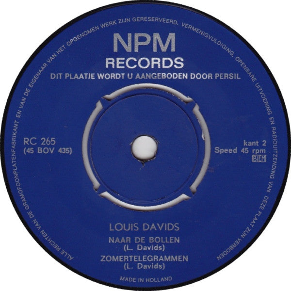 Louis Davids : Wat Een Meisje Weten Moet... (7", EP, Comp, 4-P)