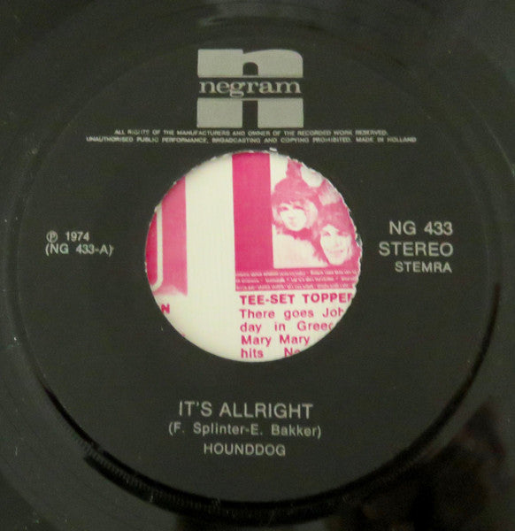 Hounddog* : It's Allright (7", Single)