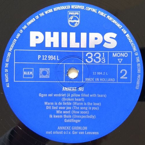 Anneke Grönloh : Anneke Nu! (LP, Album, Mono)