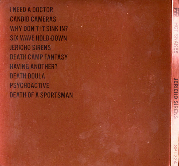 Hot Snakes : Jericho Sirens (CD, Album)