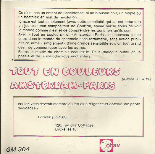 Ignace (5) : Amsterdam - Paris (7", Single)