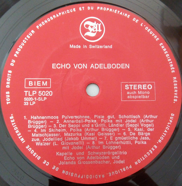 Kapelle Echo Von Adelboden : Vor Der Alphütte (LP, Album)