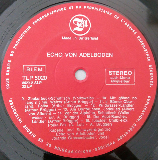 Kapelle Echo Von Adelboden : Vor Der Alphütte (LP, Album)