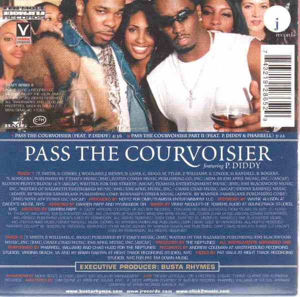 Busta Rhymes Featuring P. Diddy : Pass The Courvoisier (CD, Single)