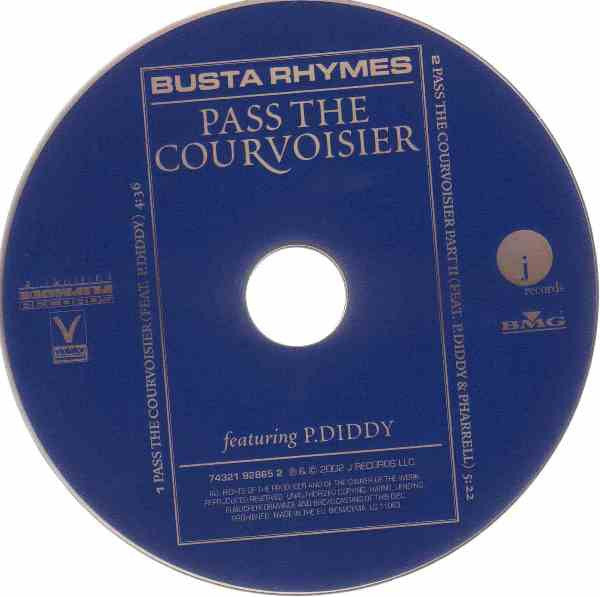 Busta Rhymes Featuring P. Diddy : Pass The Courvoisier (CD, Single)