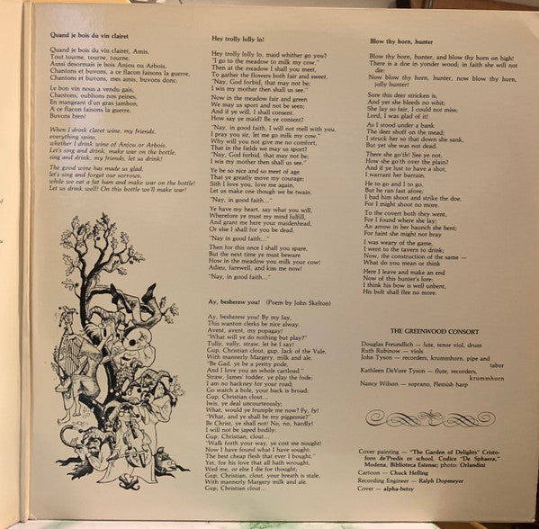 The Greenwood Consort : In Praise of Folly (LP)