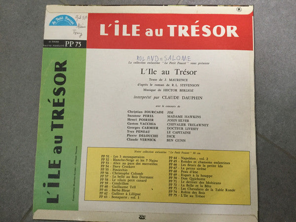 Claude Dauphin : L’ile Au Trésor  (LP)