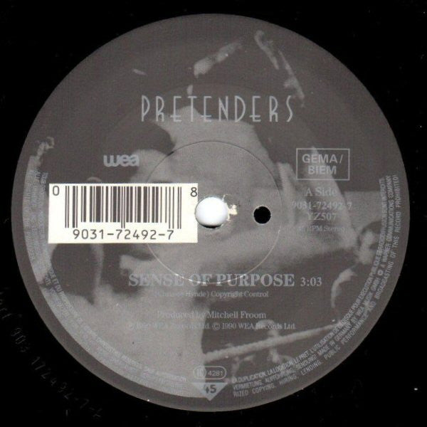 The Pretenders : Sense Of Purpose (7", Single)