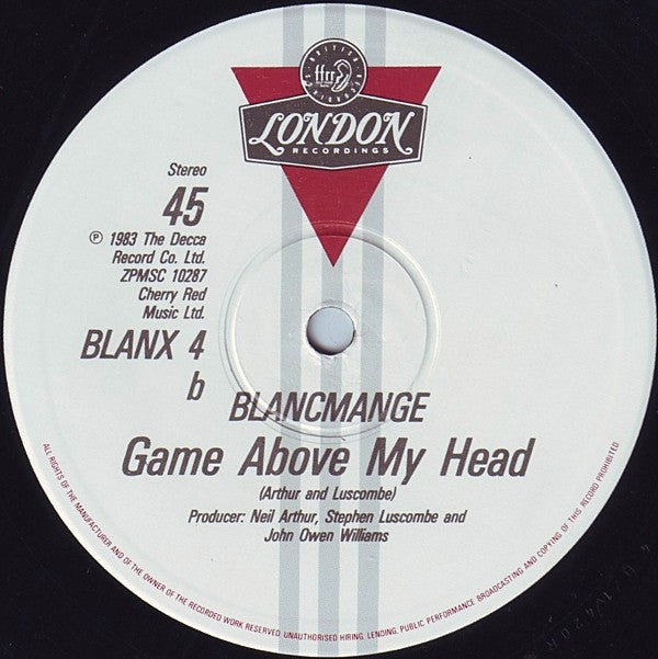 Blancmange : Waves (12", Single)