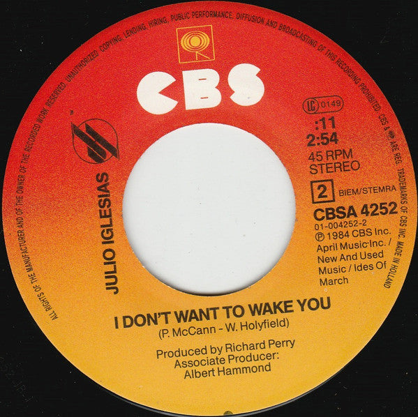 Julio Iglesias & Willie Nelson : To All The Girls I've Loved Before (7", Single)