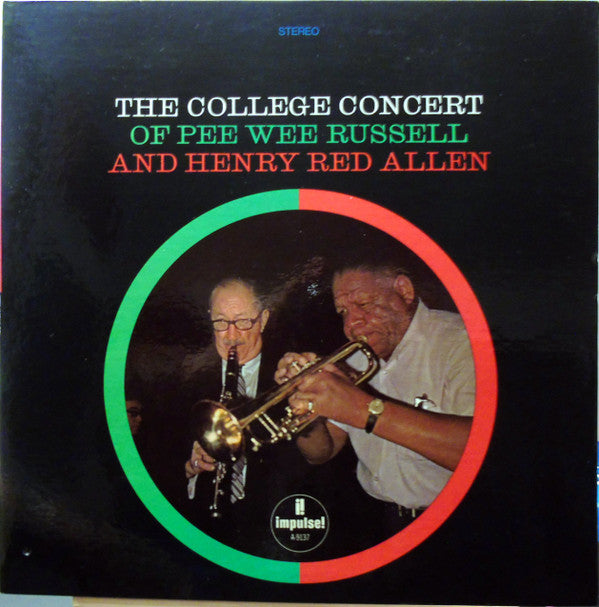 Pee Wee Russell And Henry "Red" Allen : The College Concert Of Pee Wee Russell And Henry Red Allen (LP, Album, RE, Gat)