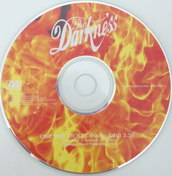 The Darkness : One Way Ticket (CD, Promo, Car)