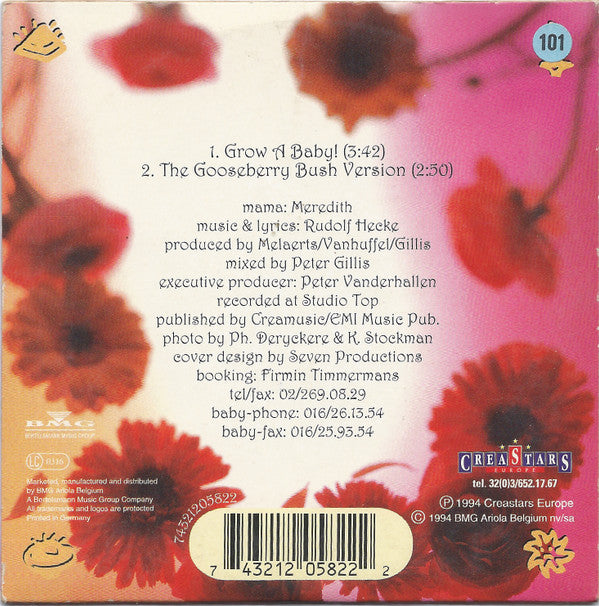 Pop In Wonderland : Grow A Baby! (CD, Single)