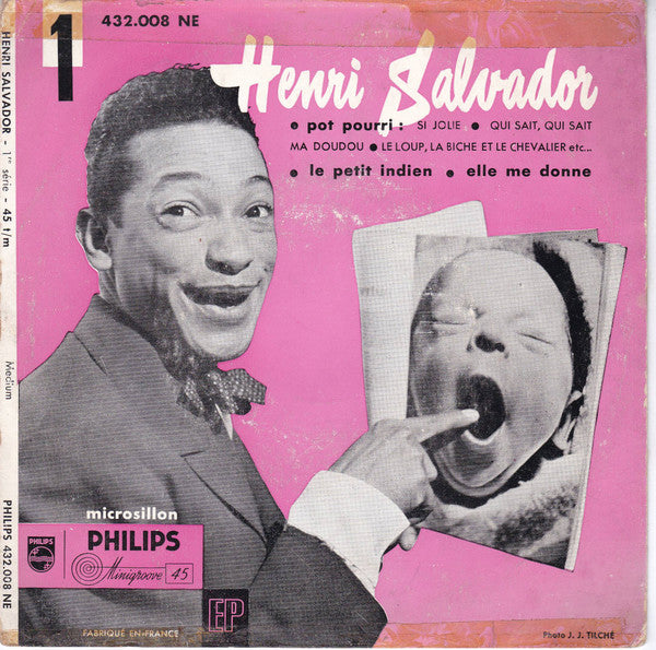 Henri Salvador : 1 - Pot Pourri (7", EP, Mono, RP)