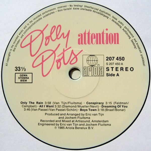 Dolly Dots : Attention (LP, Album)