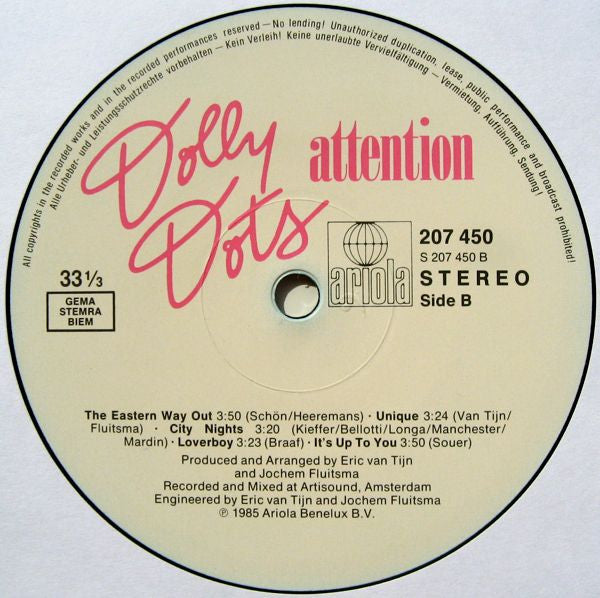Dolly Dots : Attention (LP, Album)