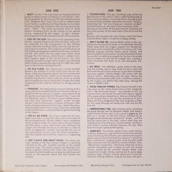 The Ray Charles Singers : Something Wonderful (LP, Album)