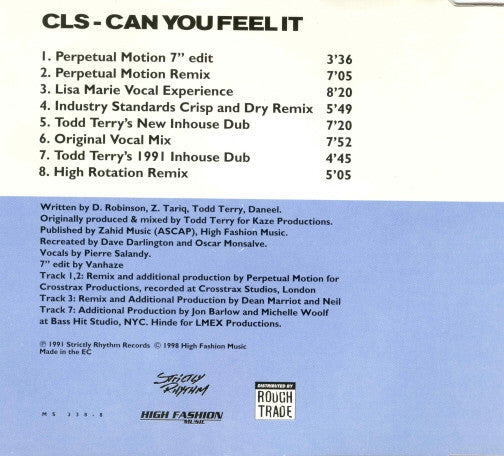 CLS : Can You Feel It (CD, Maxi)