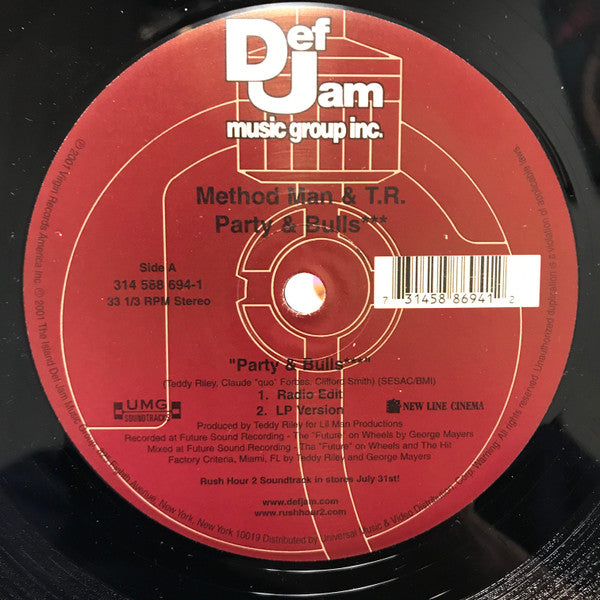 Method Man & Teddy Riley : Party & Bulls*** (12")