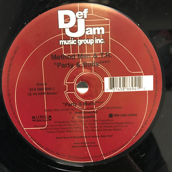 Method Man & Teddy Riley : Party & Bulls*** (12")