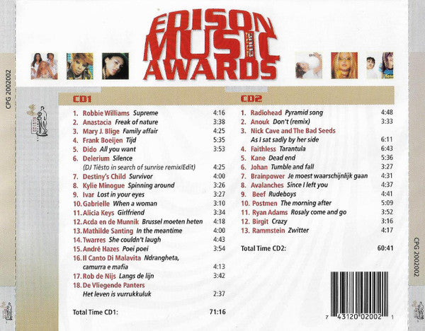 Various : Edison Music Awards (2xCD, Album, Comp)