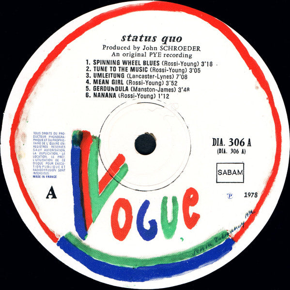 Status Quo : Status Quo (LP, Comp)