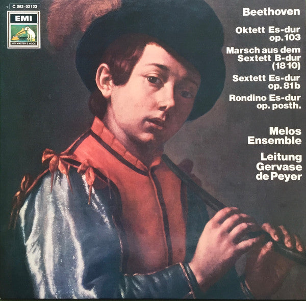 Ludwig van Beethoven, Melos Ensemble Of London, Gervase De Peyer : Oktett In Es-Dur Op. 103 / Marsch B-Dur (1810) / Sextett In Es-Dur Op. 81b / Rondino In Es-Dur Op. Posth. (LP)