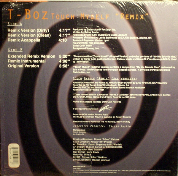 T-Boz : Touch Myself (Remix) (12")