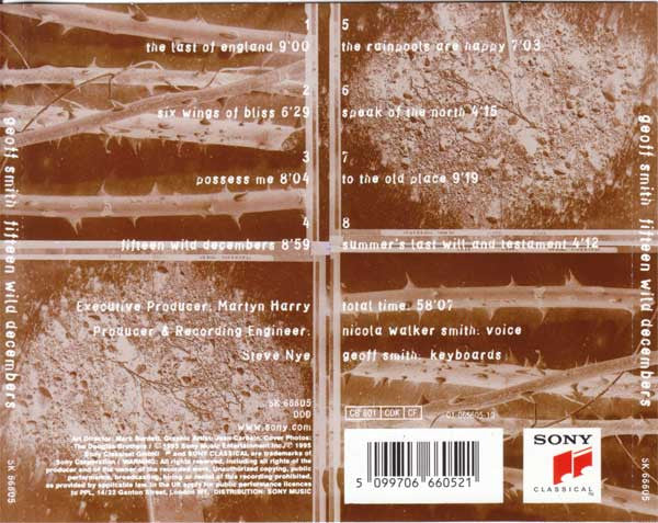 Geoff Smith : Fifteen Wild Decembers (CD, Album + CD, Single)