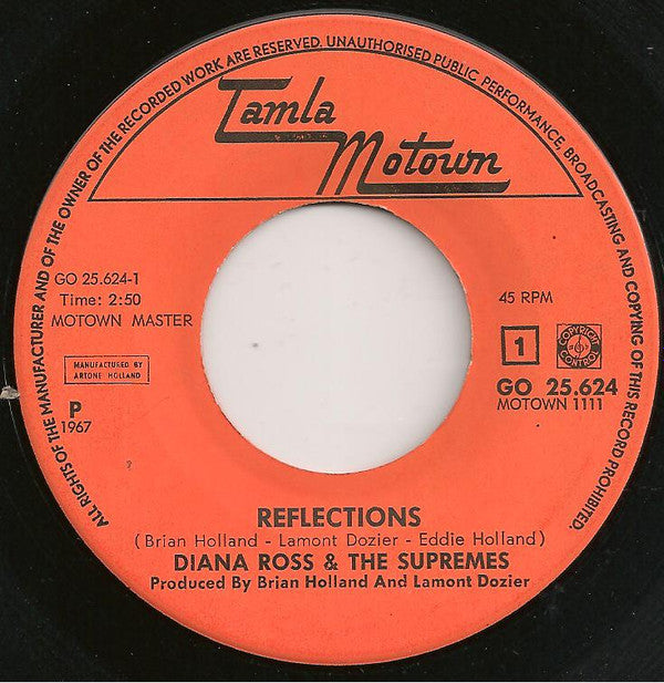 The Supremes : Reflections (7", Single)