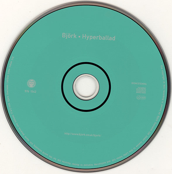 Björk : Hyperballad (CD, Single, Car)