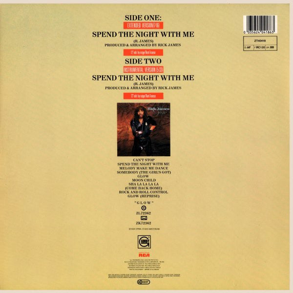 Rick James : Spend The Night With Me (12", Maxi)