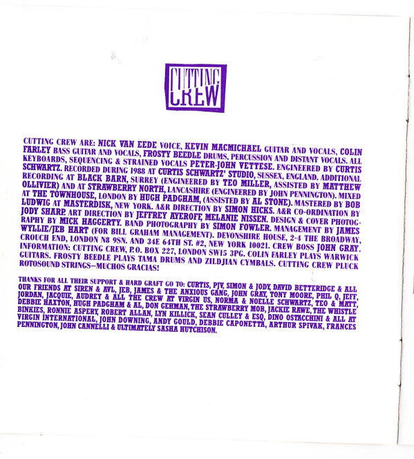 Cutting Crew : The Scattering (CD, Album)