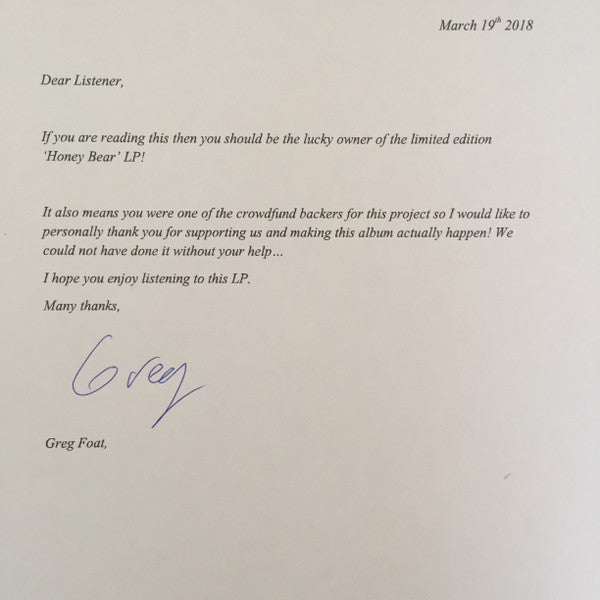 Hampshire* & Foat* : The Honey Bear (LP, Album, Ltd, Hon)