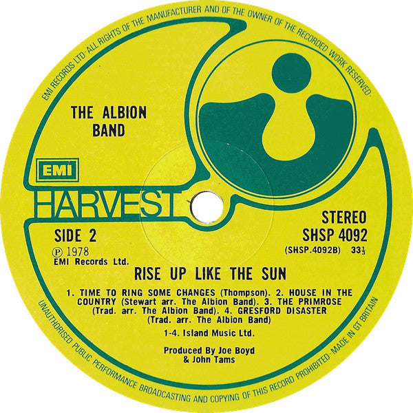 The Albion Band : Rise Up Like The Sun (LP, Album)