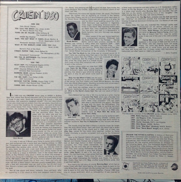 Various : Cruisin' 1960 (LP, Comp, Mixed)