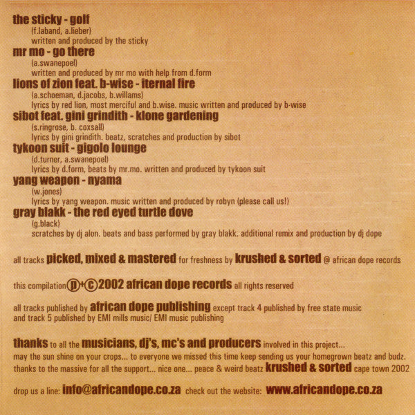 Various : Cape Of Good Dope (CD, Comp)