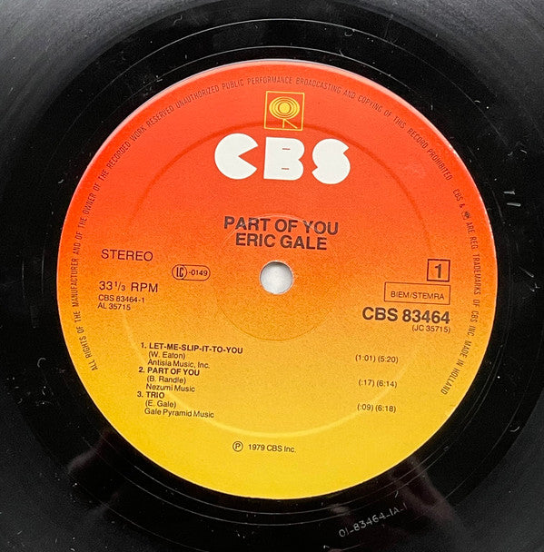 Eric Gale : Part Of You (LP, Album)