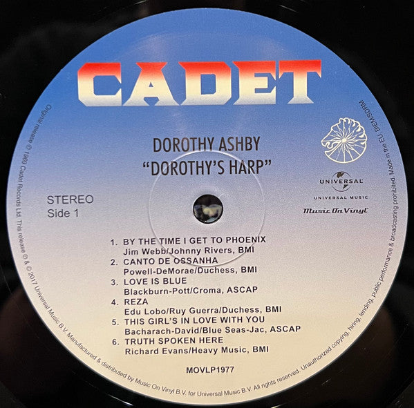Dorothy Ashby : Dorothy's Harp (LP, Album, RE, 180)