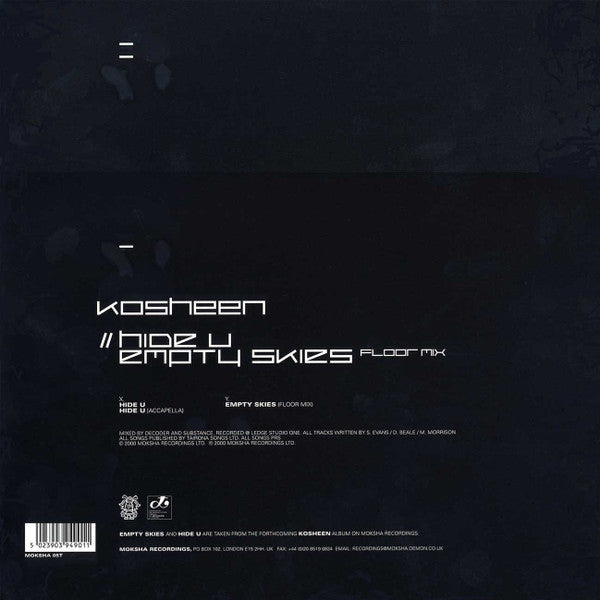 Kosheen : Hide U / Empty Skies (Floor Mix) (12")
