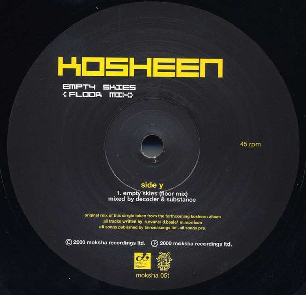 Kosheen : Hide U / Empty Skies (Floor Mix) (12")