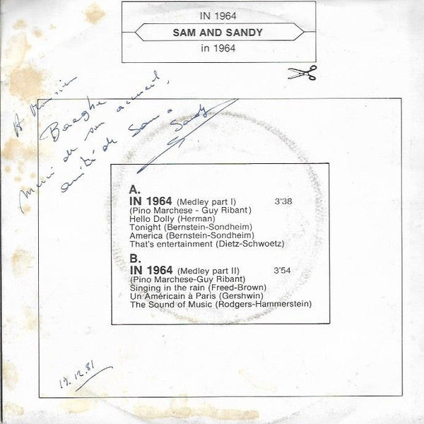 Sam & Sandy : In 1964 (7")