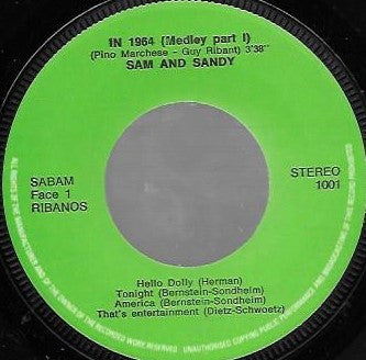 Sam & Sandy : In 1964 (7")
