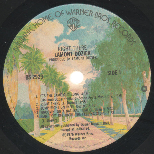 Lamont Dozier : Right There (LP, Album, Jac)