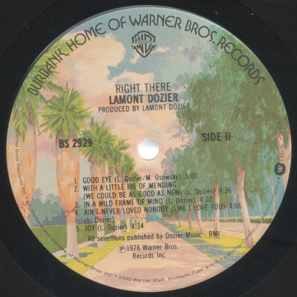 Lamont Dozier : Right There (LP, Album, Jac)