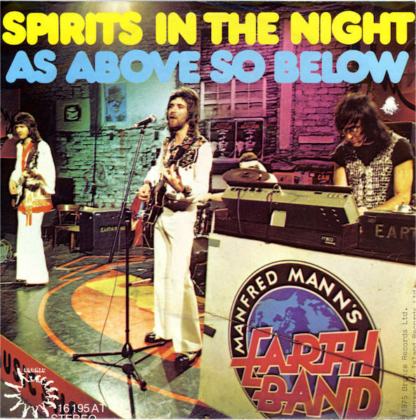 Manfred Mann's Earth Band : Spirits In The Night / As Above So Below (7", Single)