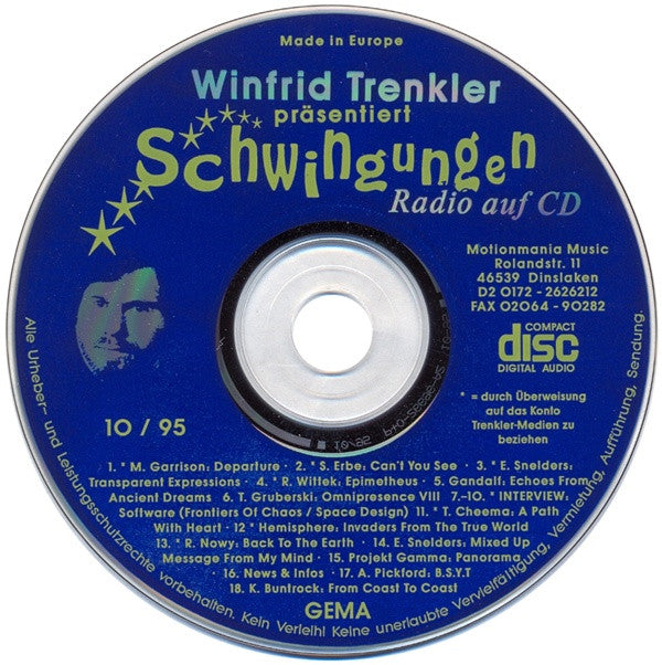 Winfrid Trenkler : Schwingungen Radio Auf CD Vol. 5 - 10/95 (CD, Comp)