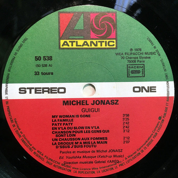 Michel Jonasz : Guigui (LP, Album, RP, Gat)